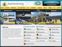 Tablet Screenshot of ewellconstruction.com